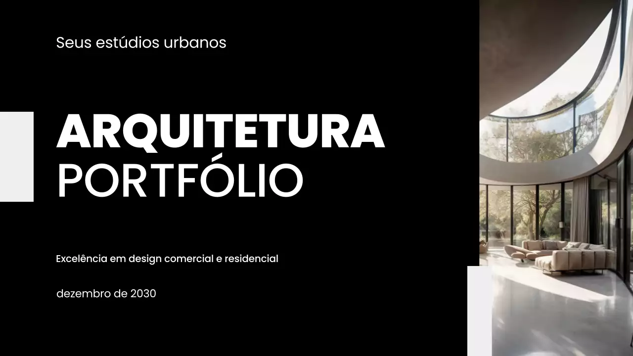carteira de arquitetura moderna negra