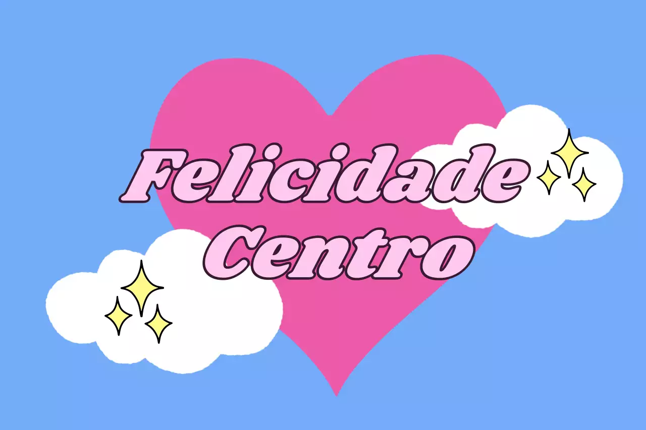 Promover o Centro da Felicidade azul claro
