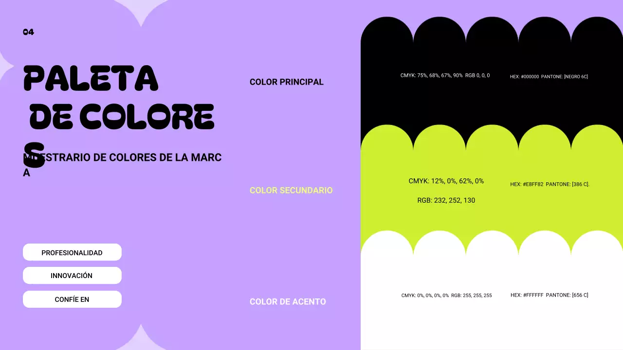 directriz de la marca neon modern