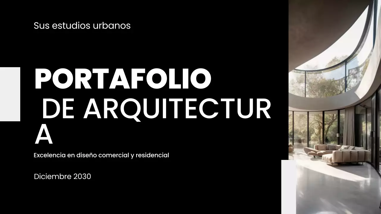 cartera negra de arquitectura moderna