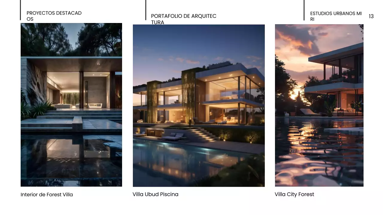 cartera negra de arquitectura moderna