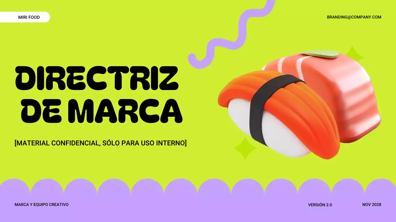 directriz de la marca neon modern