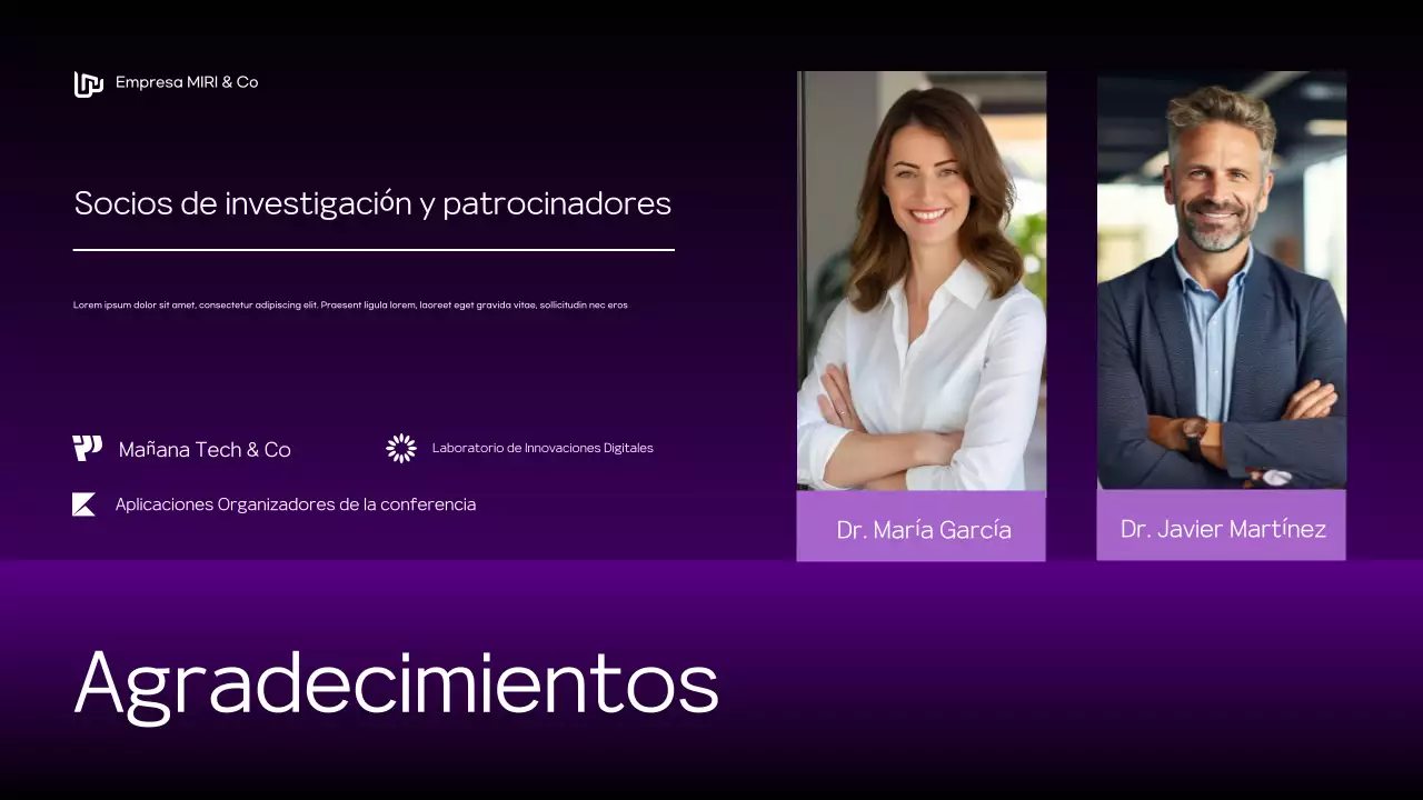 anuncio de la conferencia púrpura moderna