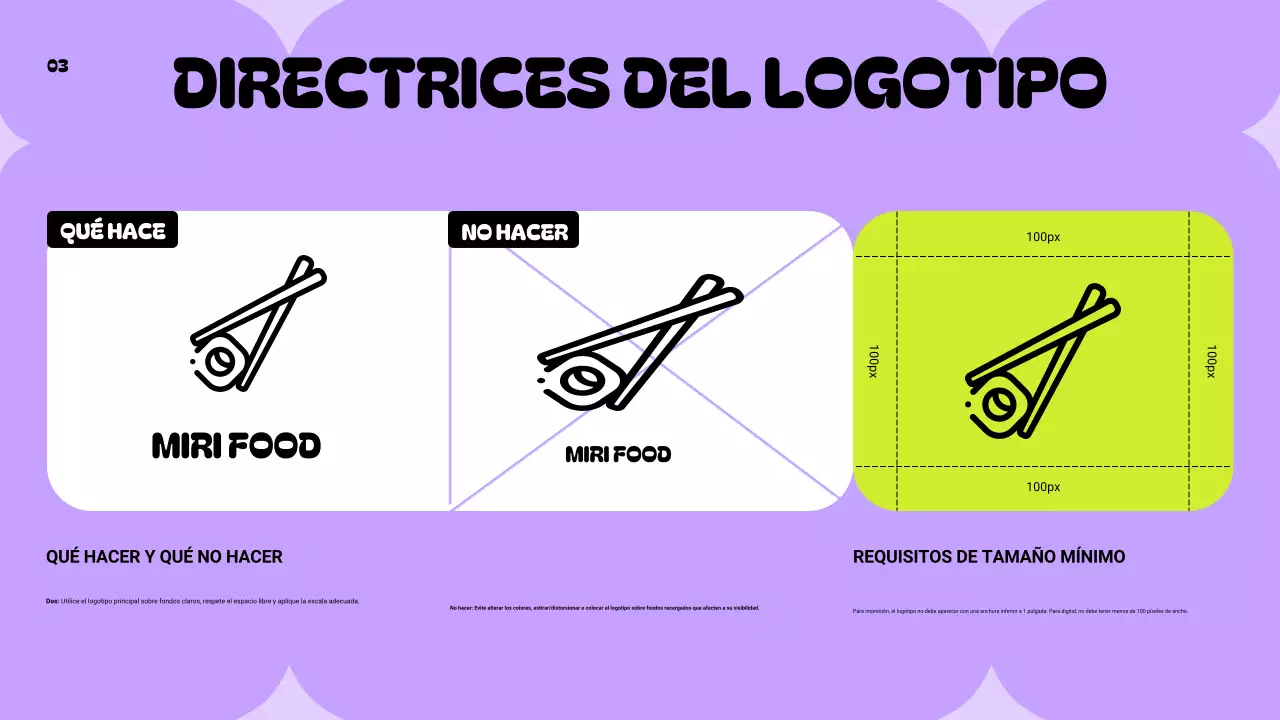 directriz de la marca neon modern