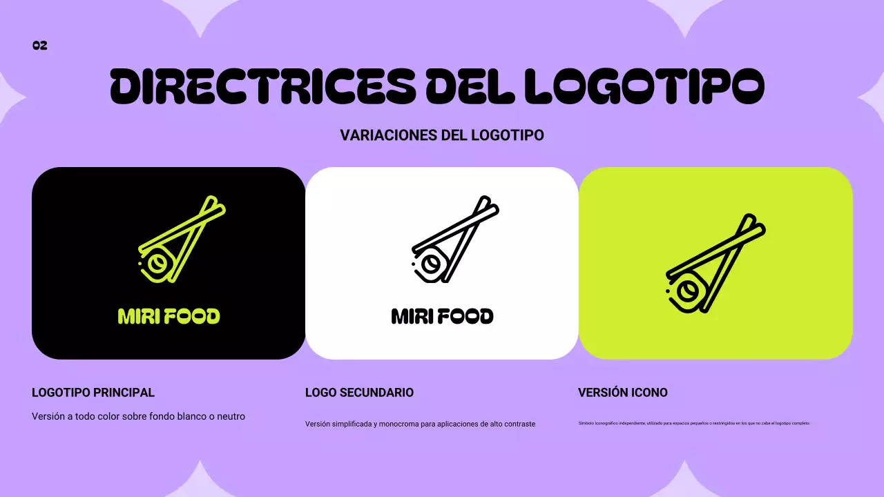 directriz de la marca neon modern