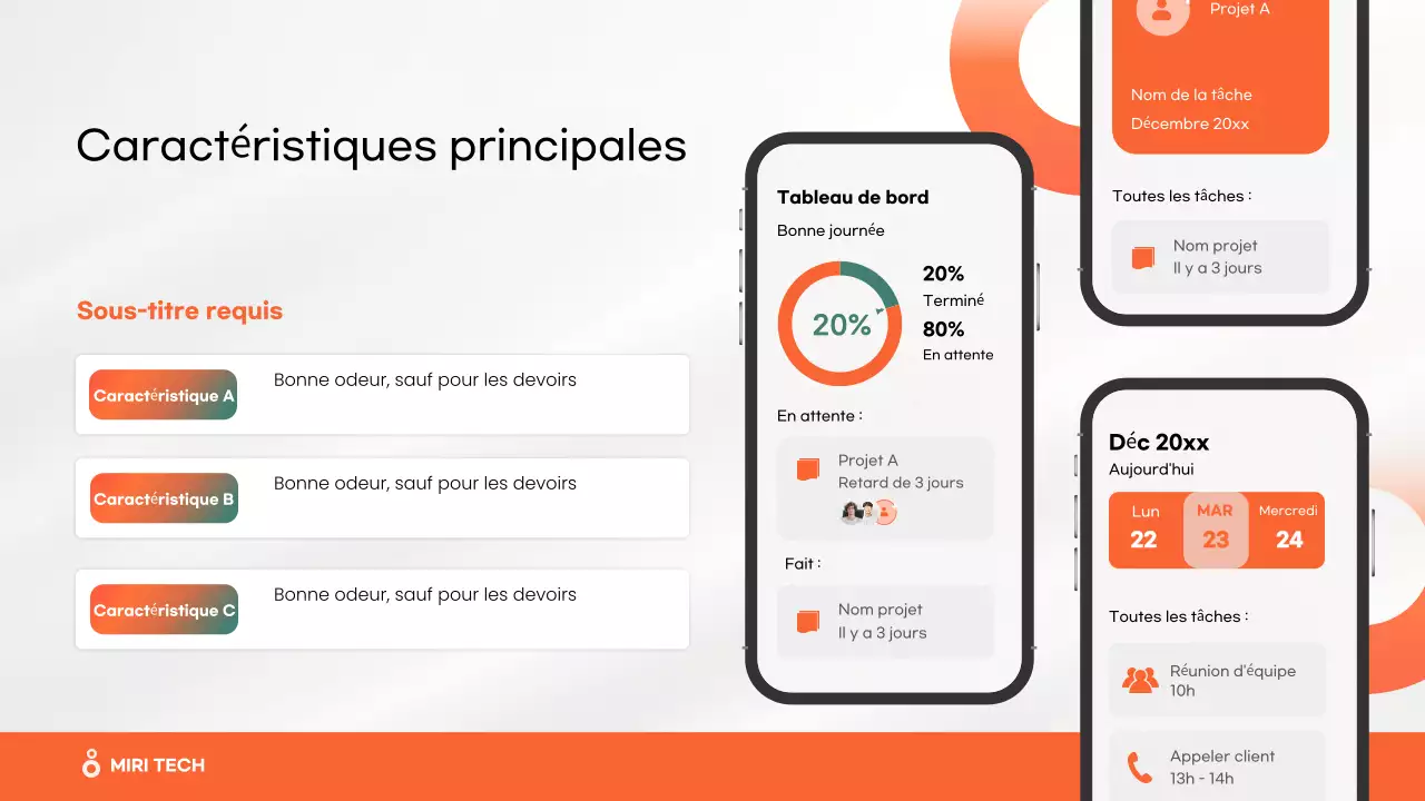 Application mobile moderne orange