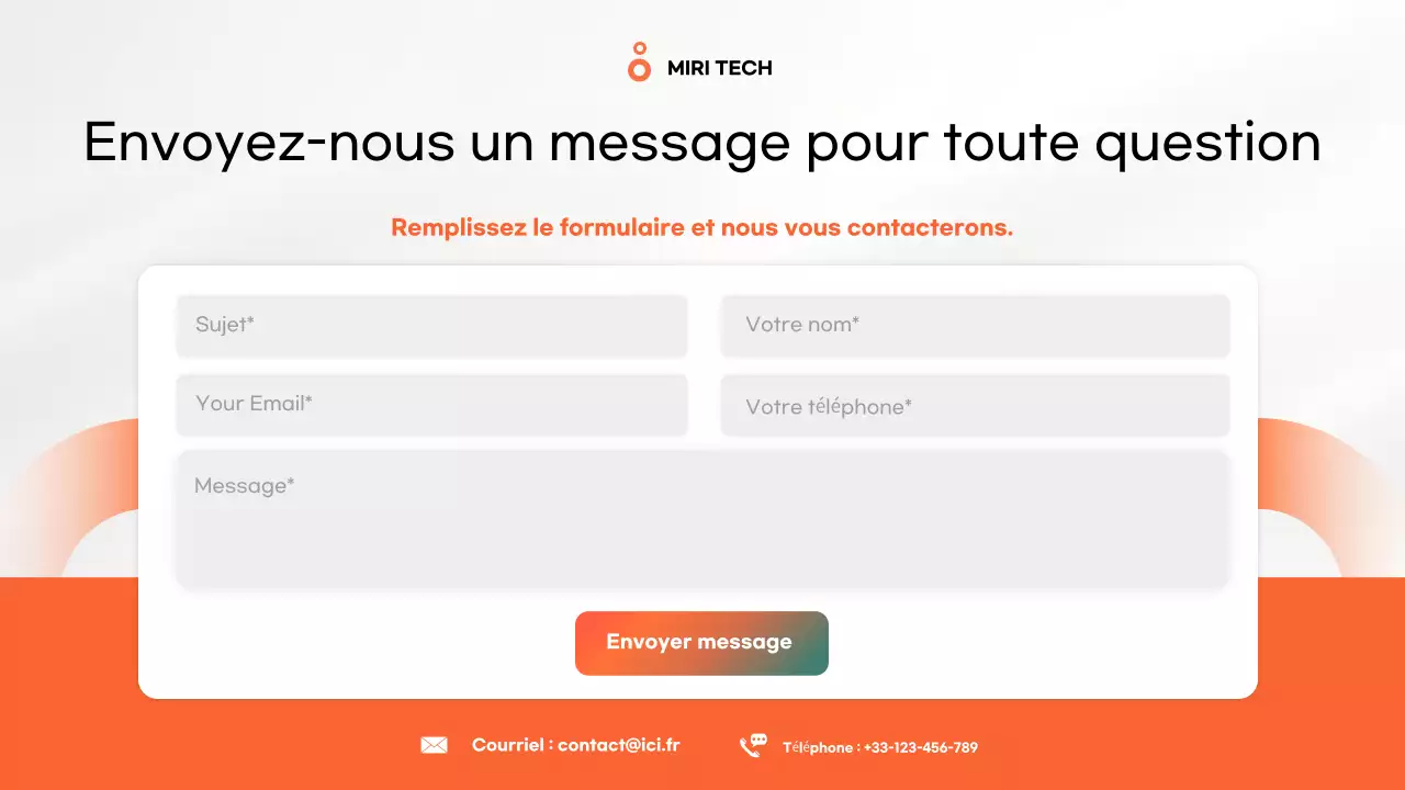 Application mobile moderne orange