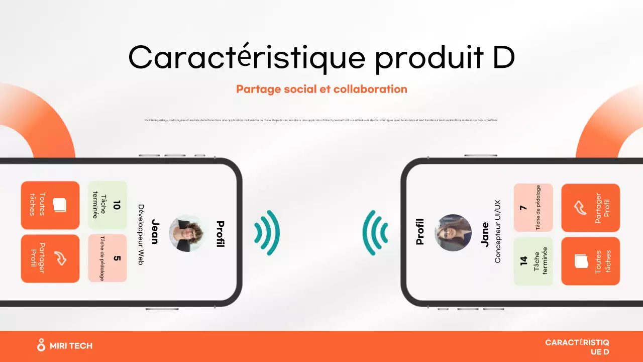 Application mobile moderne orange