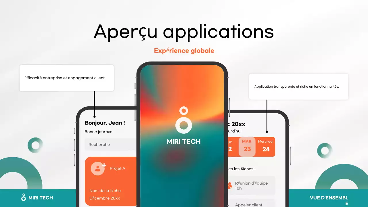 Application mobile moderne orange