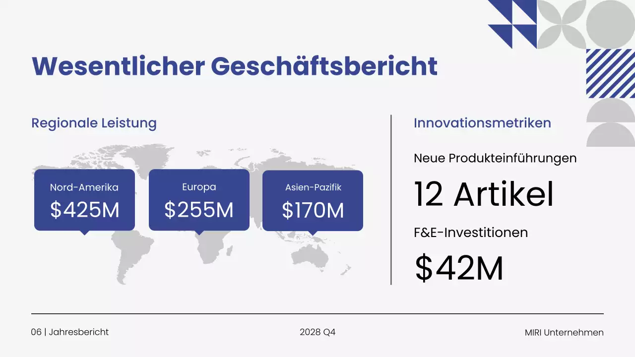 Präsentation des Jahresgeschäftsberichts