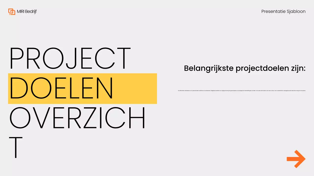 Grijs Geel Modern Maandelijks Overzichtsrapport Presentatie