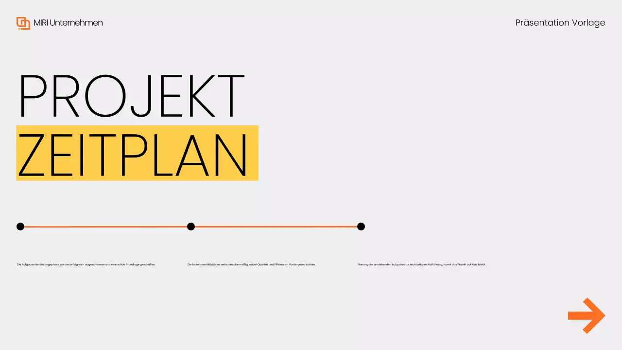 Gray Yellow Modern Monatlicher Rückblick Bericht Präsentation