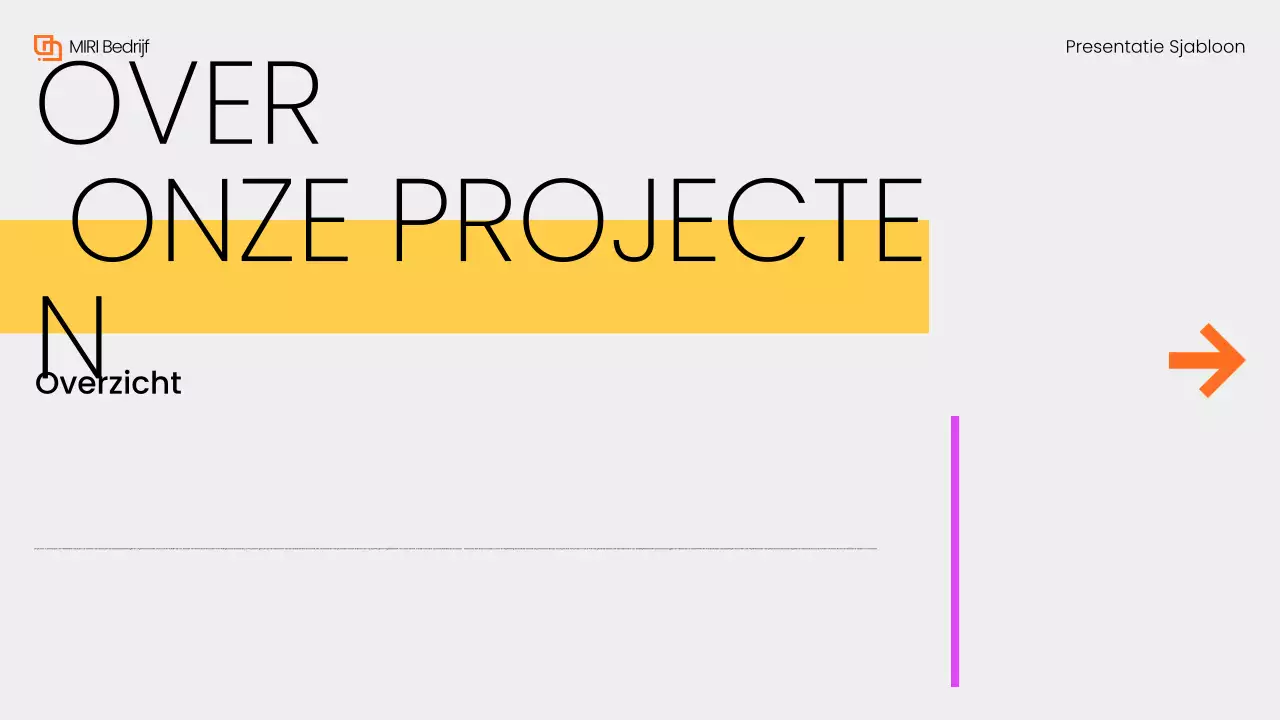 Grijs Geel Modern Maandelijks Overzichtsrapport Presentatie