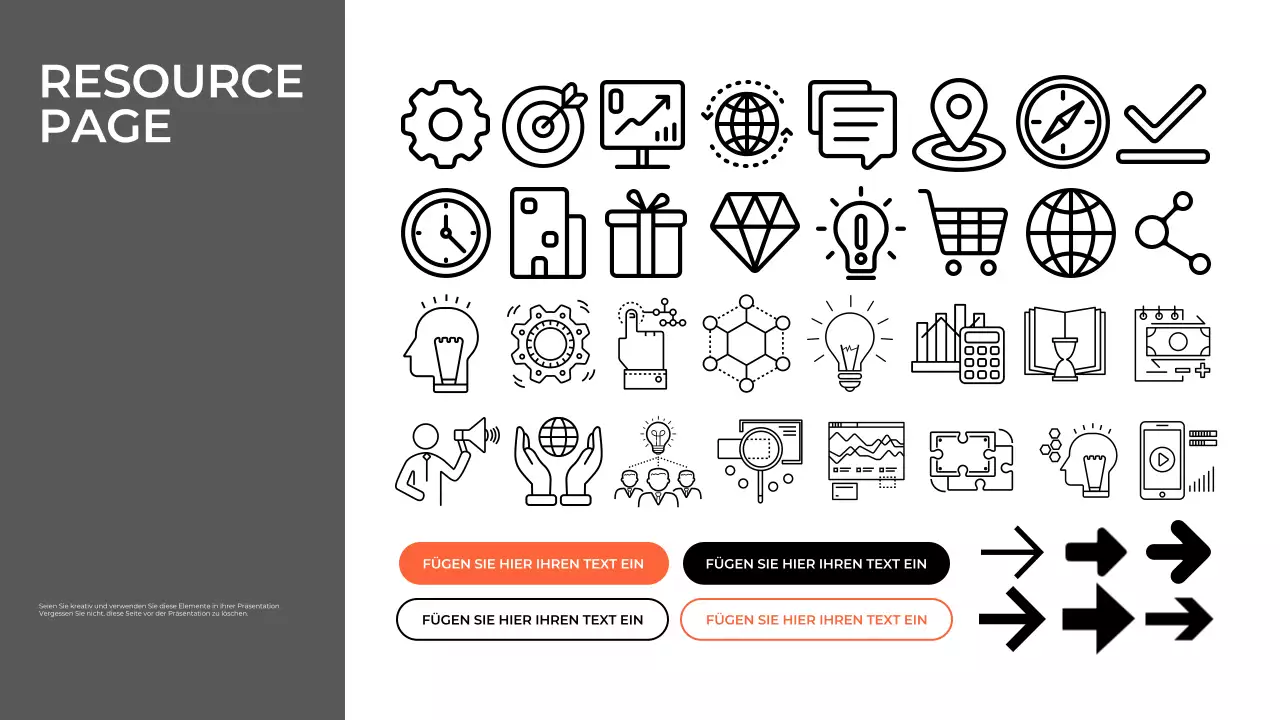 schwarz-orange moderne monatliche Geschäftsberichtspräsentation
