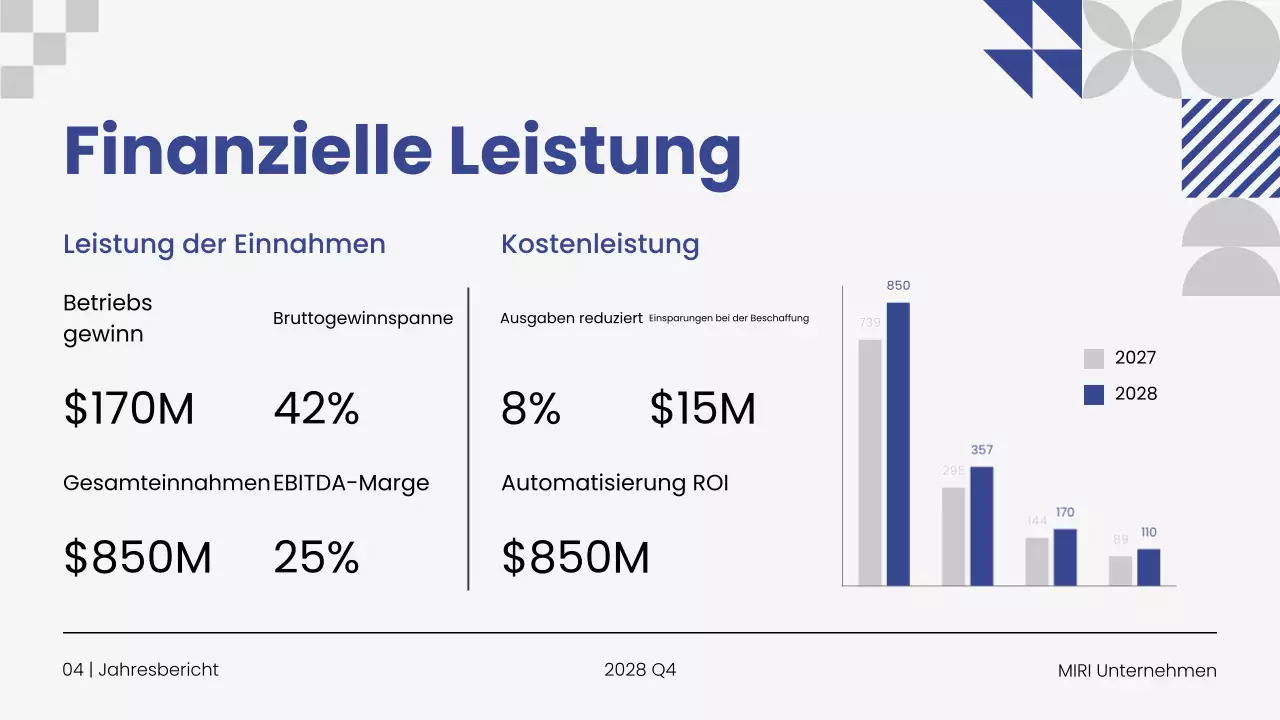 Präsentation des Jahresgeschäftsberichts