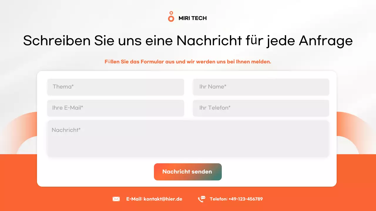 orange modern Mobile Anwendung