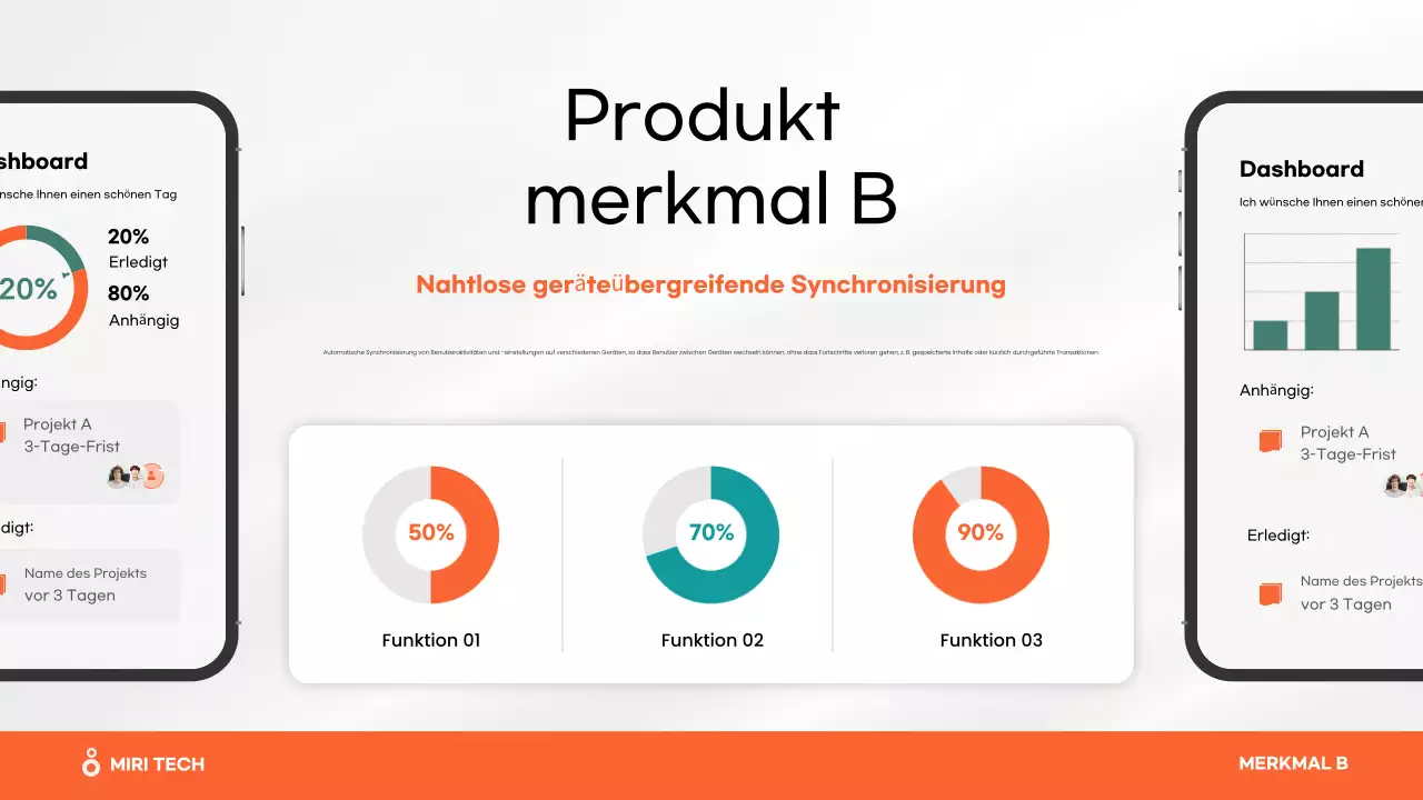 orange modern Mobile Anwendung