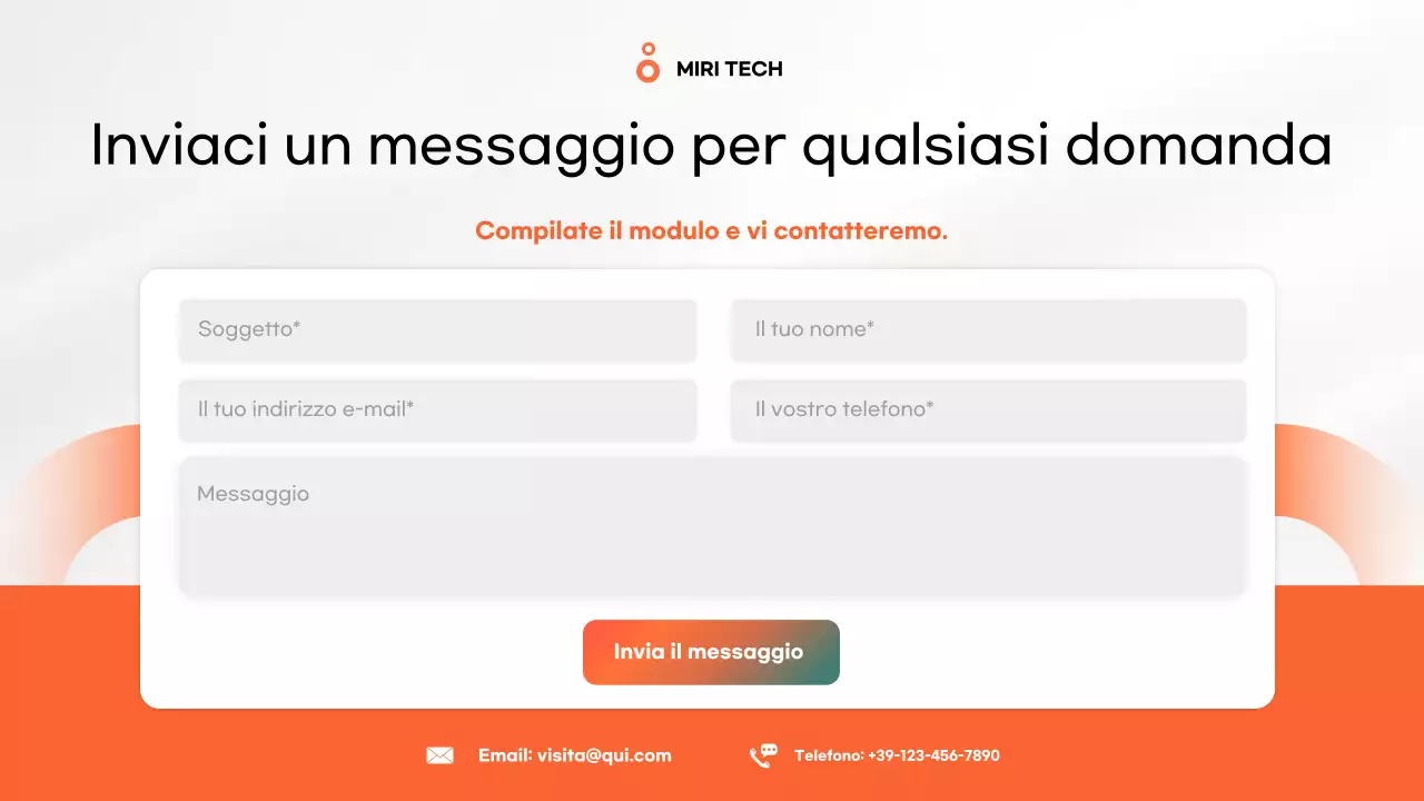 applicazione mobile moderna arancione