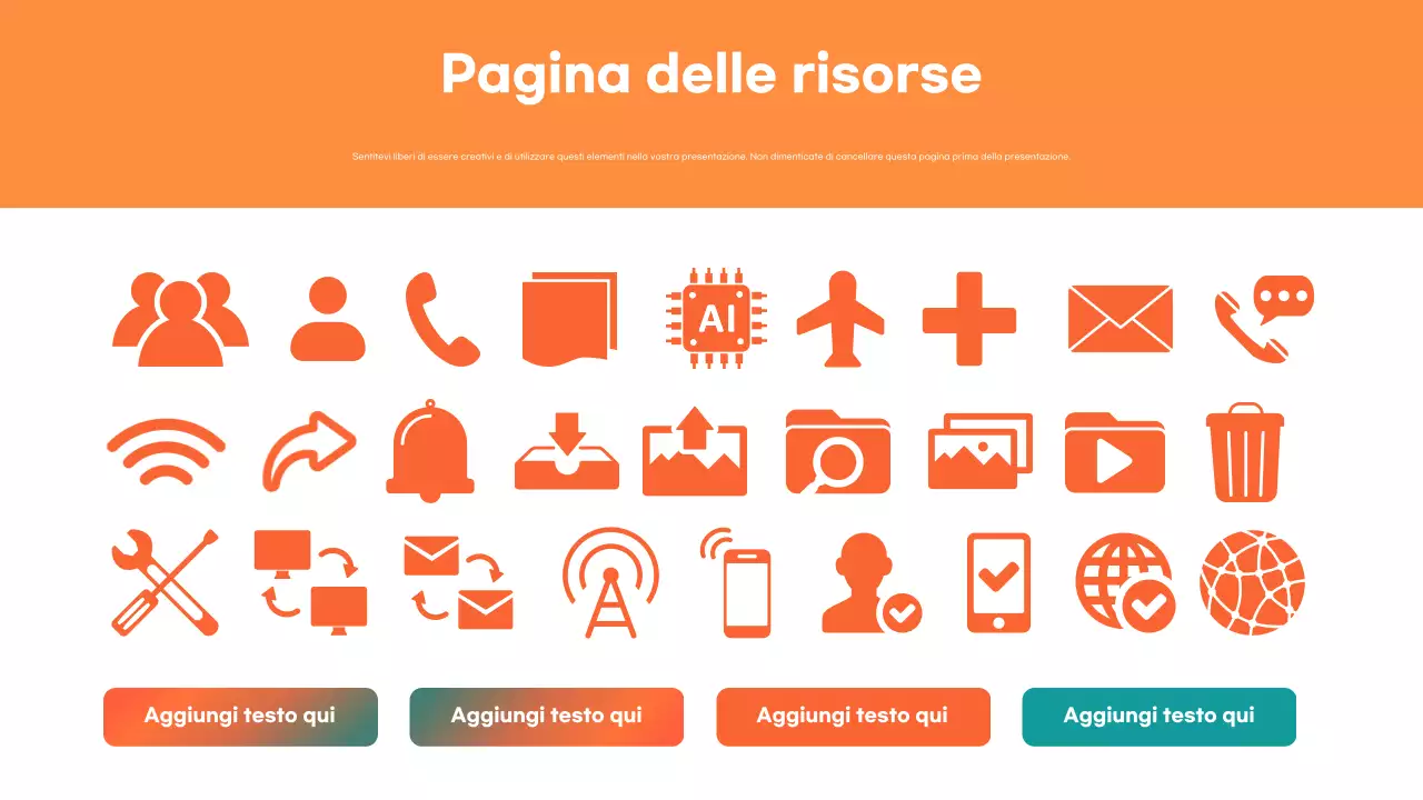 applicazione mobile moderna arancione