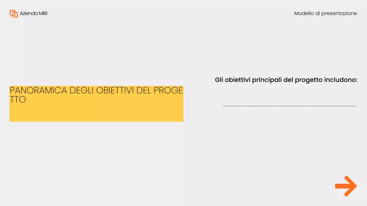 Grigio Giallo Moderno Rapporto di revisione mensile Presentazione