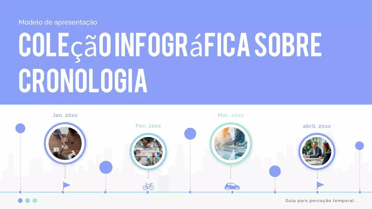 apresentação da cronologia moderna azul