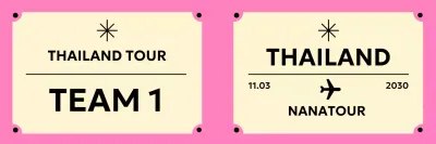 Pink Simple Travel Promotion