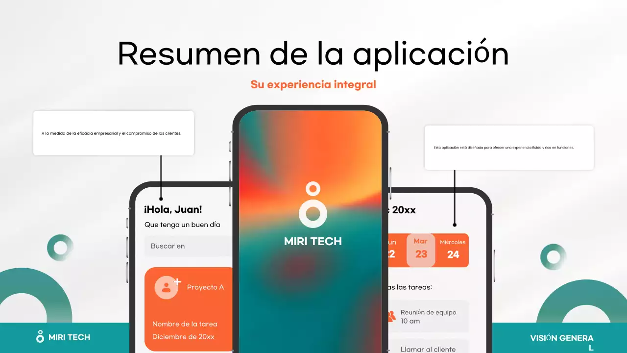 orange modern Aplicación móvil