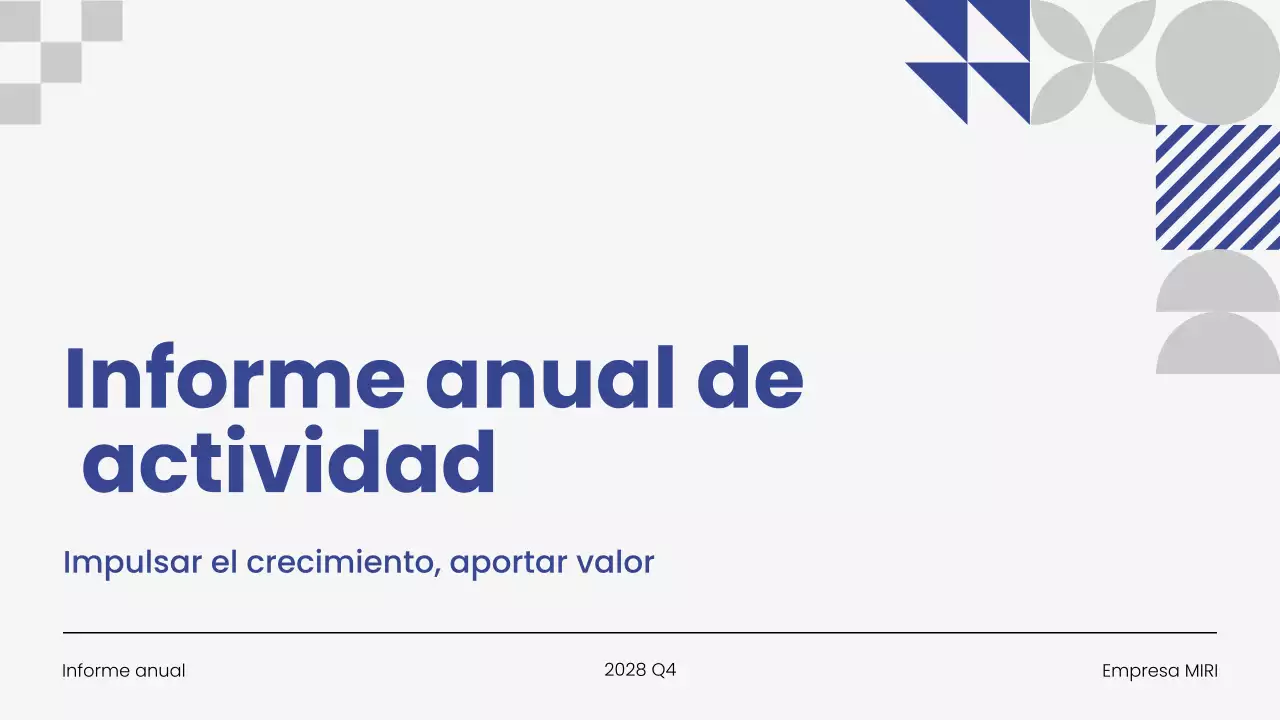 Presentación del Informe Empresarial Anual