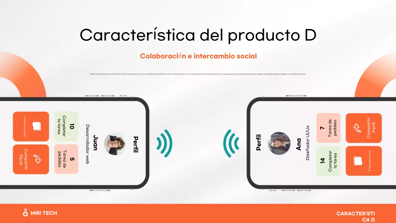 orange modern Aplicación móvil