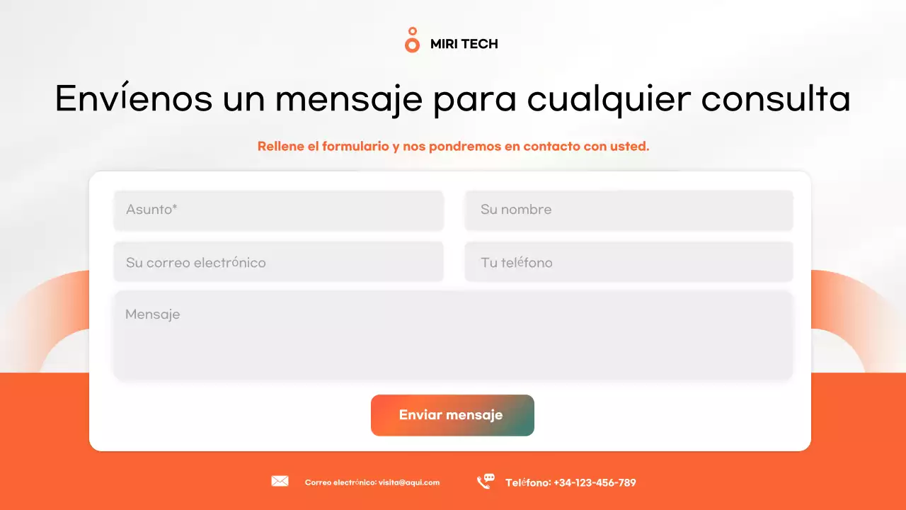 orange modern Aplicación móvil