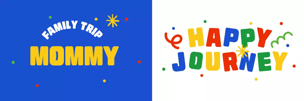 Commemorating a blue pop family trip