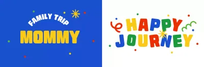 Commemorating a blue pop family trip