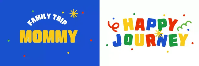 Commemorating a blue pop family trip