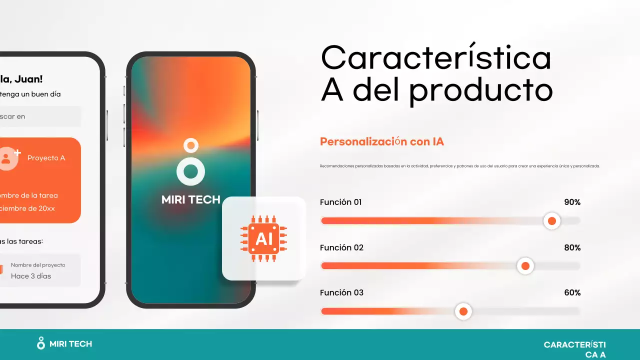 orange modern Aplicación móvil