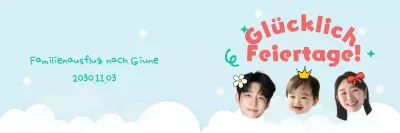 Ein hellblauer Familienurlaub