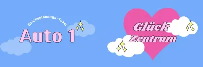 Zentrum des hellblauen Glücks