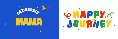 Blue pop familie reis herinneringen