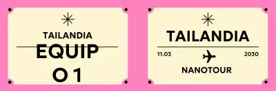 Promoción Pink Simple Travel