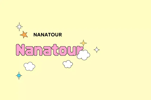 Gelbe gemütliche Reiseanzeige