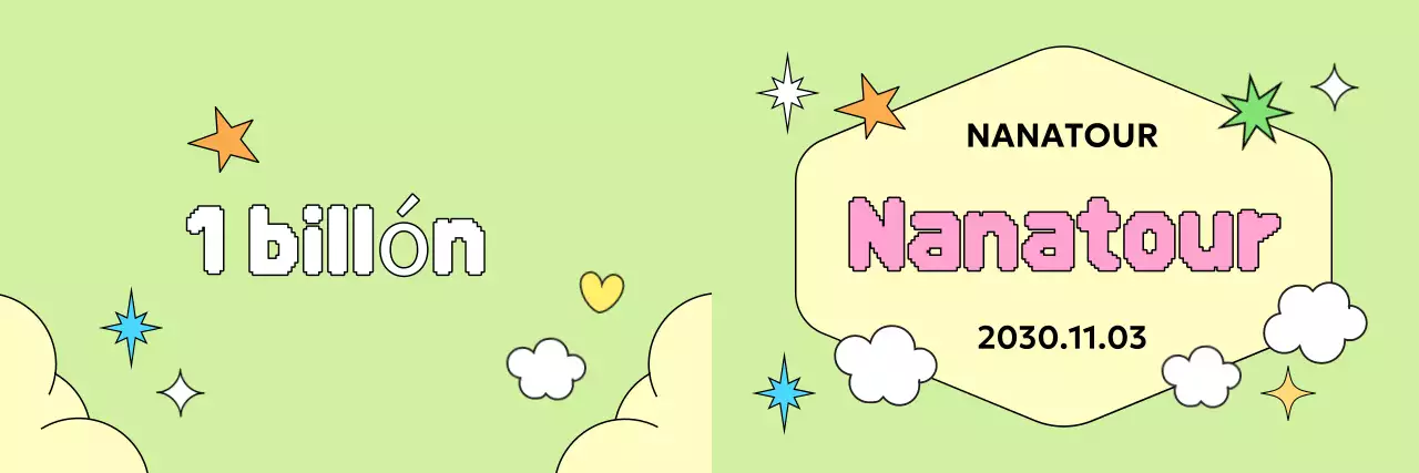 Anuncio de viajes kitsch de Año Nuevo