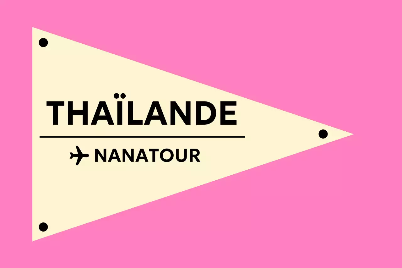 Annonce de voyage simple et rose