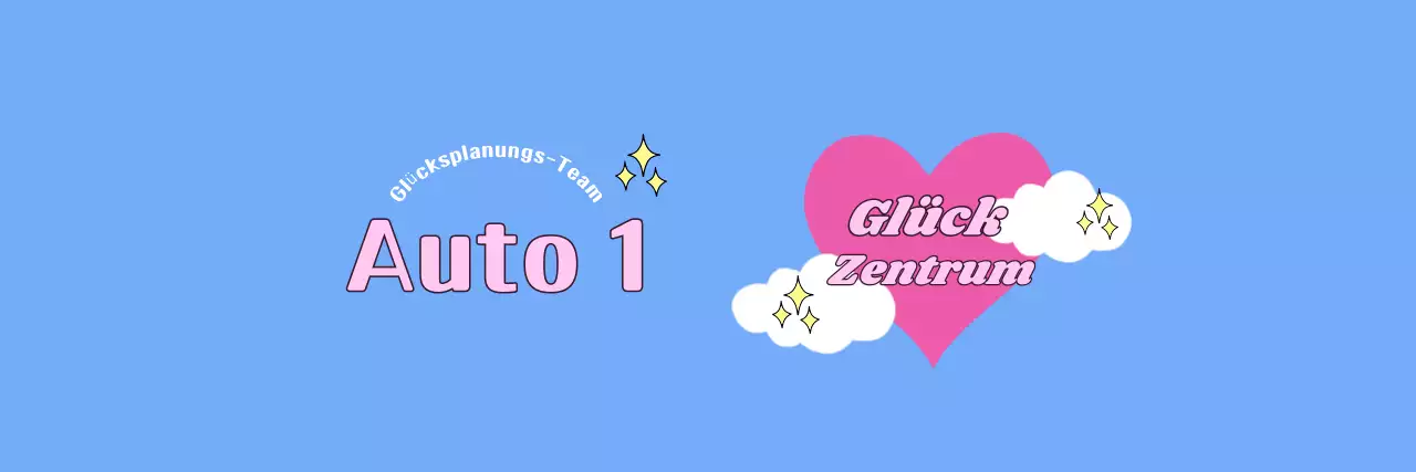 Zentrum des hellblauen Glücks