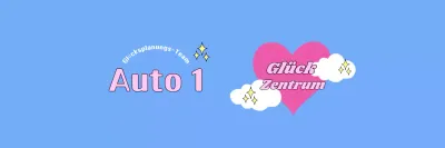 Zentrum des hellblauen Glücks