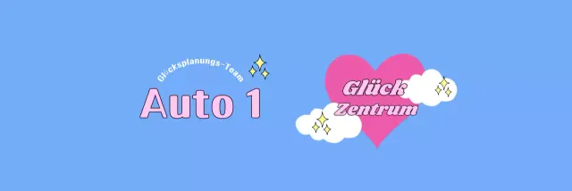 Zentrum des hellblauen Glücks