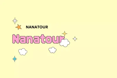 Anuncio de viaje acogedor amarillo