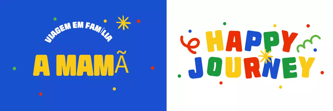 Recordações da viagem de família Blue pop