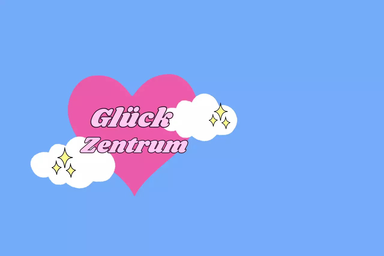 Hellblau Zentrum des einfachen Glücks