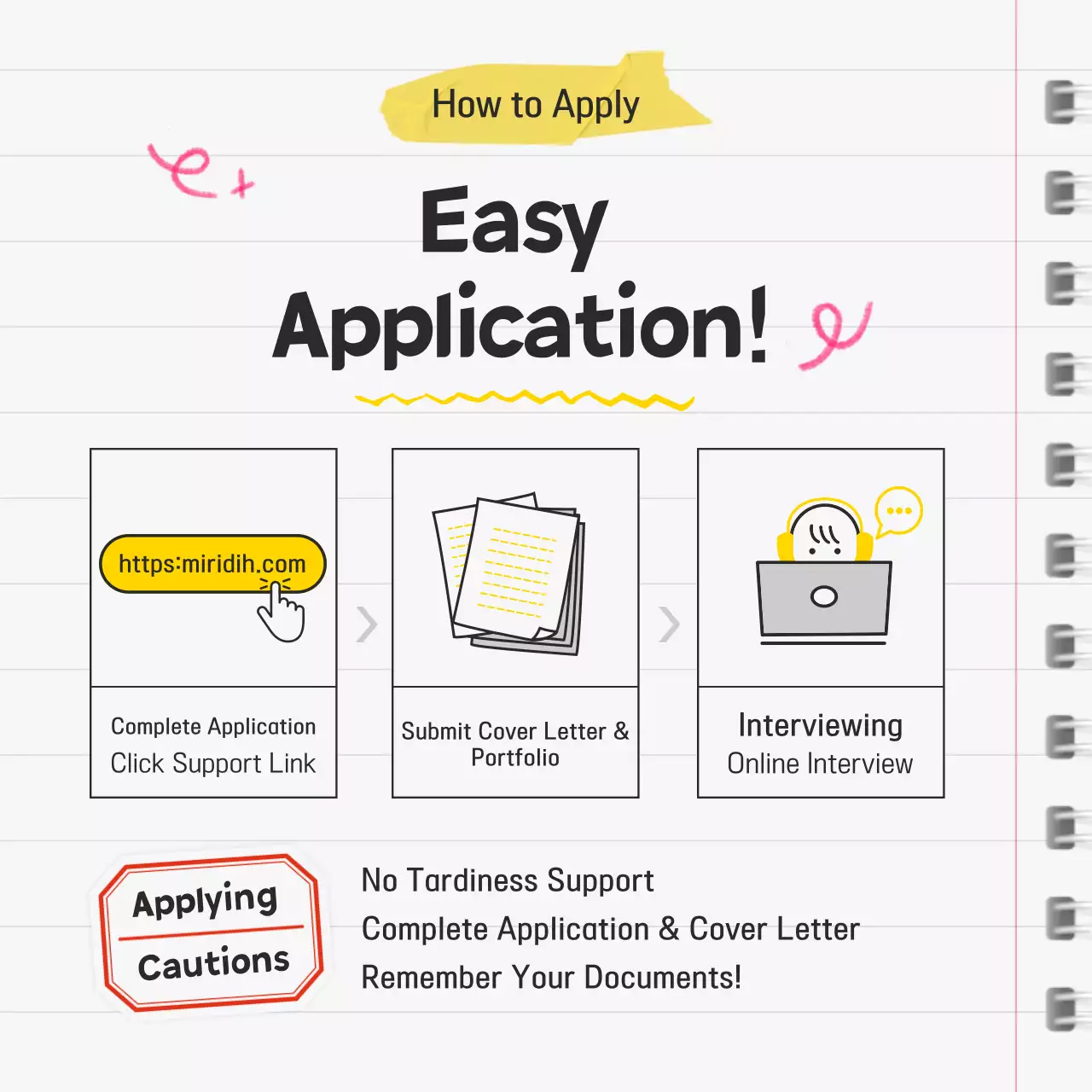 Anúncio de recrutamento moderno branco Instagram Carousel