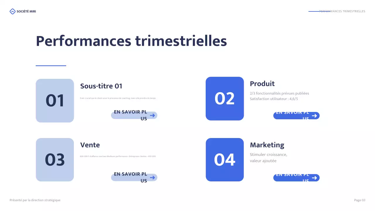 blue modern business report