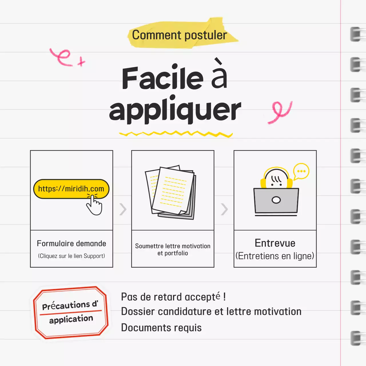 Recruter des partisans de la simplicité jaune